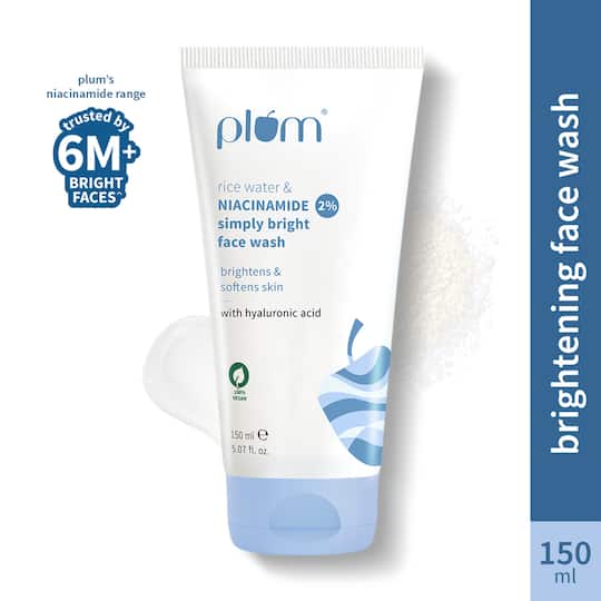 Plum 2% Niacinamide Face Wash with Rice Water (150 ml)