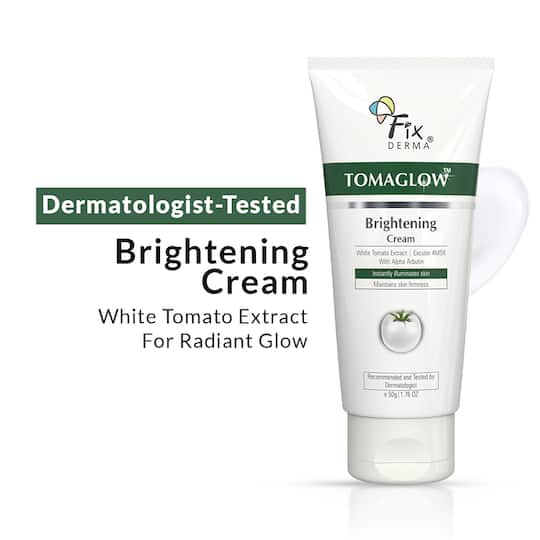 Fixderma Tomaglow Brightening Face Cream with White Tomato Extract,Excutin 4MSK with Niacinamide (50g)