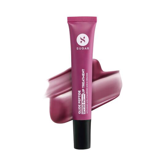 SUGAR Cosmetics Glide Peptide SPF50 Pa+++ Lip Treatment - 03 Berry Blast (10 ml)