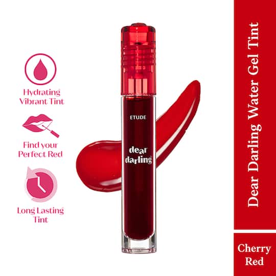 Etude Dear Darling Water Gel Tint Lipstick - 02 Cherry Red (5 g)