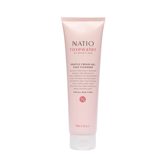 Natio Rosewater Gentle Cream-Gel Face Cleanser (100 ml)