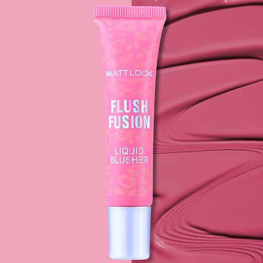 Matt Look Flush Fusion Liquid Blusher - Raspberry Rush-04 (15 ml)