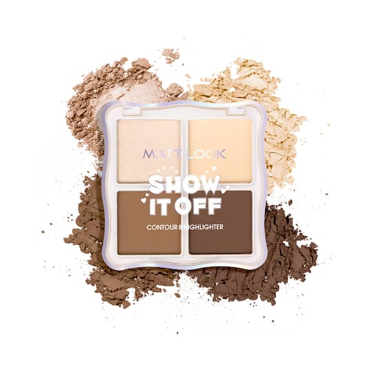 Matt Look Show It Off Contour & Highlighter Combo Palette - Sand-01 (18 g)
