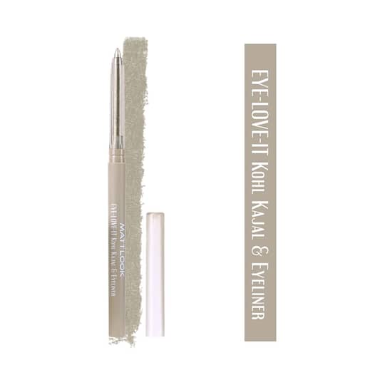Matt Look Eye Love It Kohl Pencil Eyeliner & Kohl Kajal - Silver Sand-08 (0.2 g)