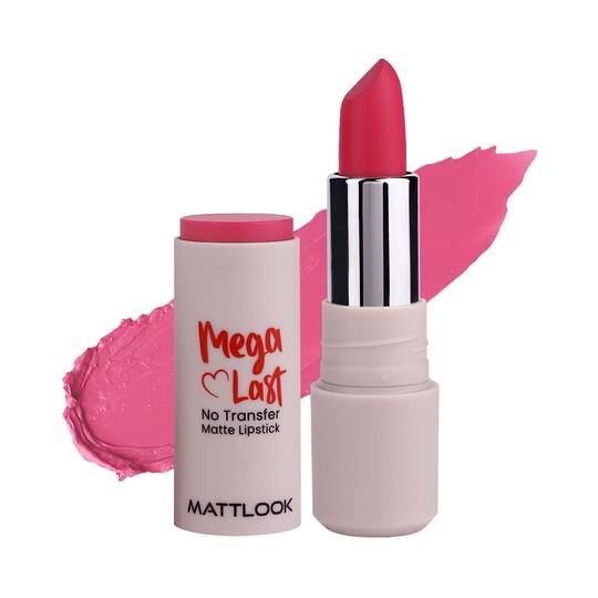 Matt Look Mega Last No Transfer Matte Lipstick - Pinky Promise-09 (3.8 g)