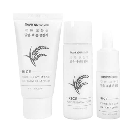 Thank You Farmer Rice Pure Glow Travel Kit (3 pcs)