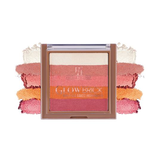 Half N Half Glow Brick Multi-Use Baked Highlighter - Peachy Cream 02 (7.5 g)