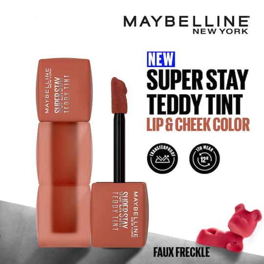 Maybelline New York Superstay Teddy Tint Lip and Cheek Color - Faux Freckle (5 ml)