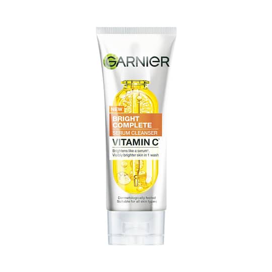 Garnier Vitamin C + Serum Face Wash for Brightening & Tan Removal For all Skin Types (100 g)