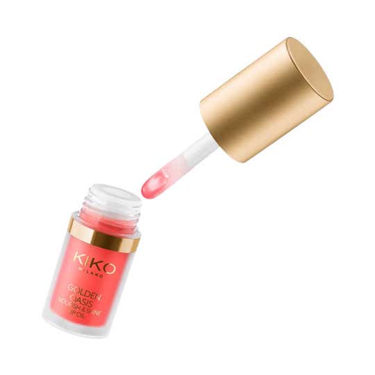 KIKO Milano Golden Oasis Nourish & Shine Lip Oil - 02 Pinch Of Pink (4.5 ml)