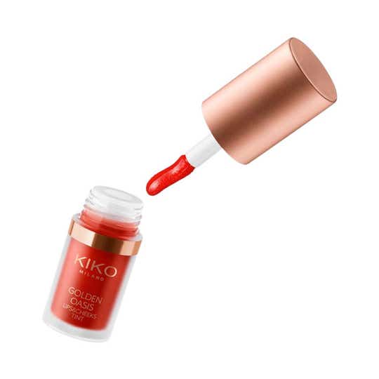 KIKO Milano Golden Oasis Lips & Cheek Tint - 03 Love In Coral (4.5 ml)