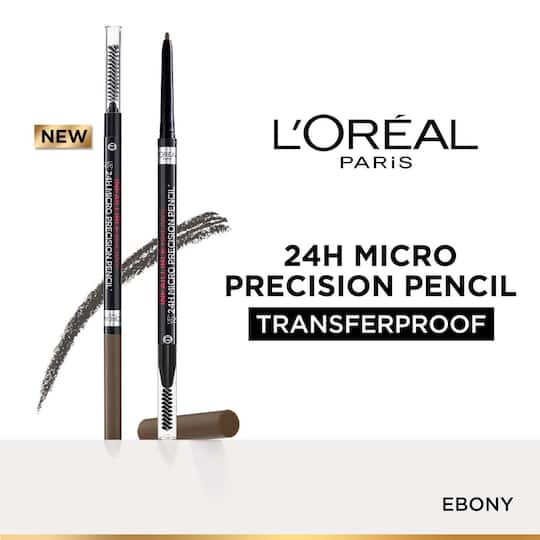 L'Oreal Paris Infallible Brows Upto 24H Micro Precision Pencil - 1.0 Ebony (1 g)