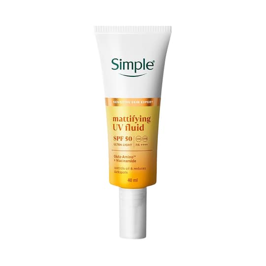 Simple Mattifying UV Fluid SPF 50 PA++++ with Niacinamide Sunscreen (40 ml)