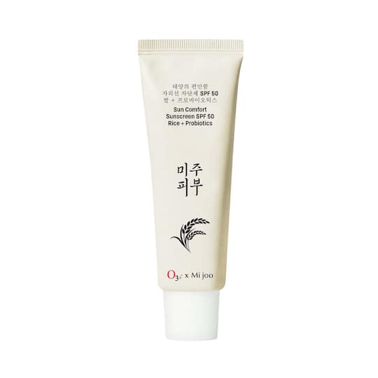 O3+ Mijoo Korea Sun Comfort Sunscreen SPF 50 with Rice Probiotics (50 g)