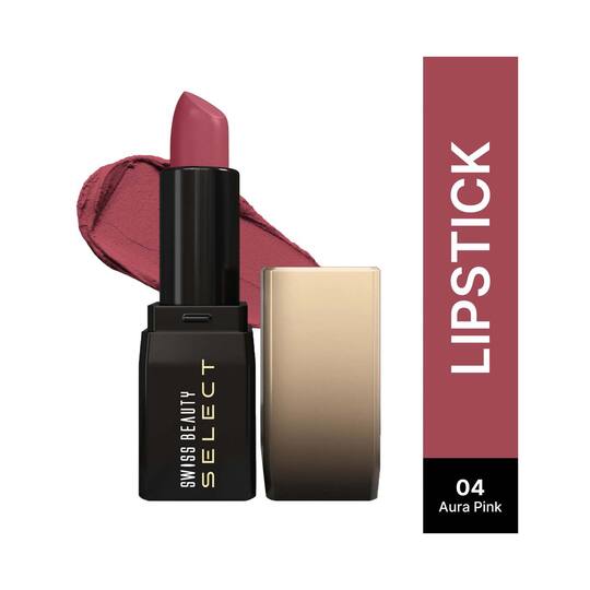 Swiss Beauty Select Dare to Matte Creamy Lipstick - 4 Aura Pink (3.8 g)