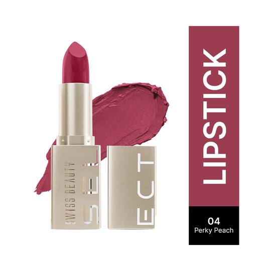 Swiss Beauty Select Creme touch Lipstick - Perky Peach (3 g)