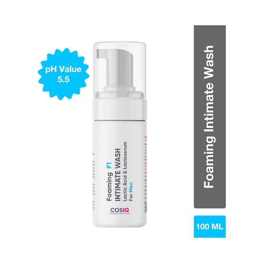 COSIQ Brightening Foaming F1 Intimate Wash for Men (100 ml)