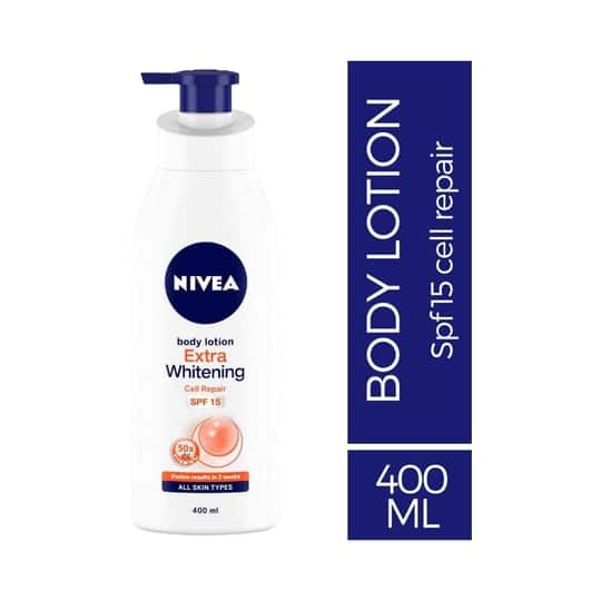 Nivea Extra Whitening Cell Repair Body Lotion SPF 15 (400ml)