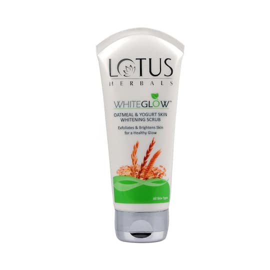 Lotus Herbals Whiteglow Oatmeal & Yogurt Skin Whitening Scrub - (100g)