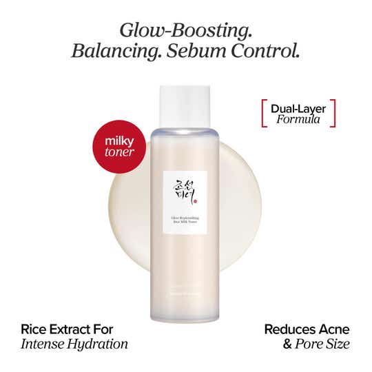 Beauty of Joseon Glow Replenishing Rice Milk Toner Hydrates, Brightens & Balances Sebum (150 ml)