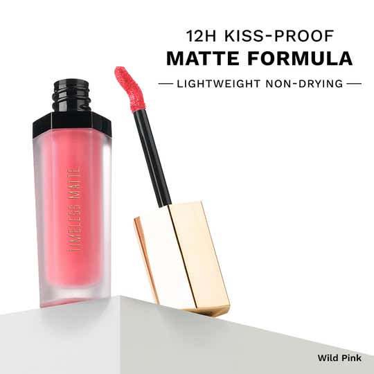 PAC Timeless Matte 12H Longlasting Rich Pigment One Swipe Payoff Smudgeproof - Wild Pink (6.5 ml)