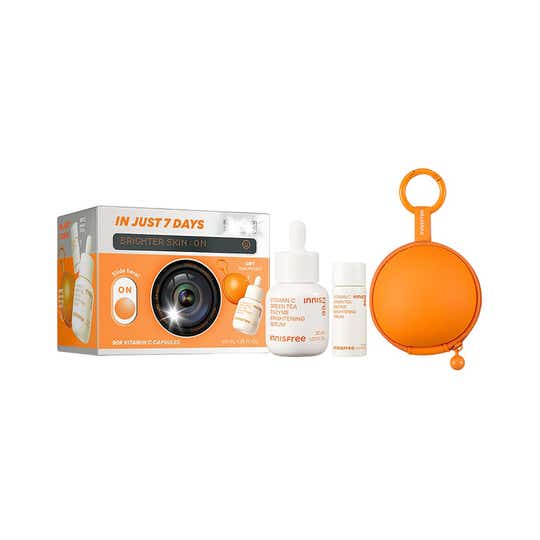 Innisfree Vitamin C Green Tea Enzyme Brightening Serum Camera Set (3 pcs)