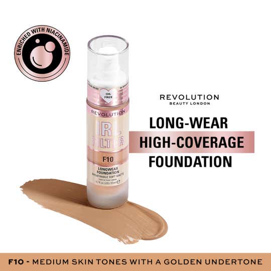 Makeup Revolution Irl Filter Longwear Foundation - F10 (23ml)