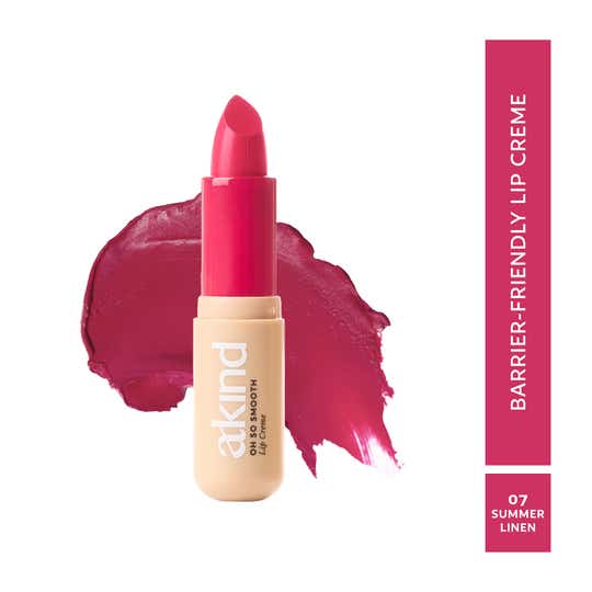 Akind Oh So Smooth Lip Creme 8-Hour Hydration & Lip Barrier-Friendly - Summer Linen (4.2 g)