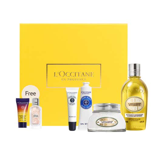 L'occitane Bestseller Bodycare Giftset With Free EDT & Reset Serum (6 pcs)