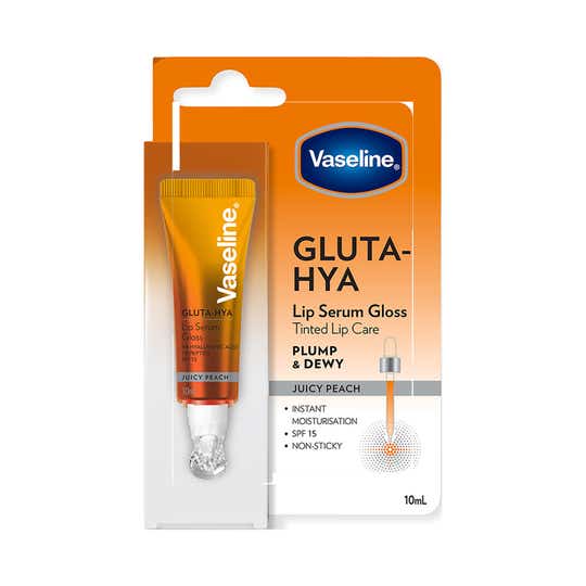 Vaseline Gluta-Hya Lip Serum Gloss - Juicy Peach (10 ml)