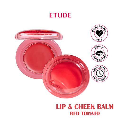 ETUDE HOUSE Fruity Lip & Cheek Blur Balm - 01 Red Tomato (2.3 g)