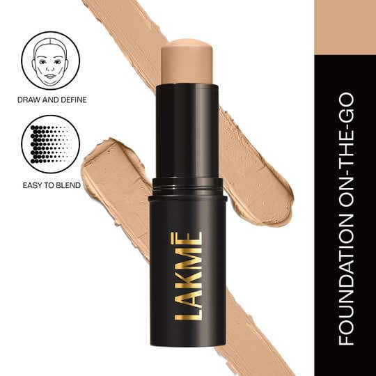 Lakme Facelift Foundation Stick - Warm Natural (11g)