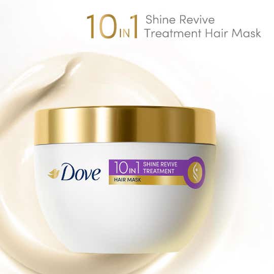 Dove 10-In-1 Shine Revive Treatment Hair Mask For Dull Hair (300 ml)