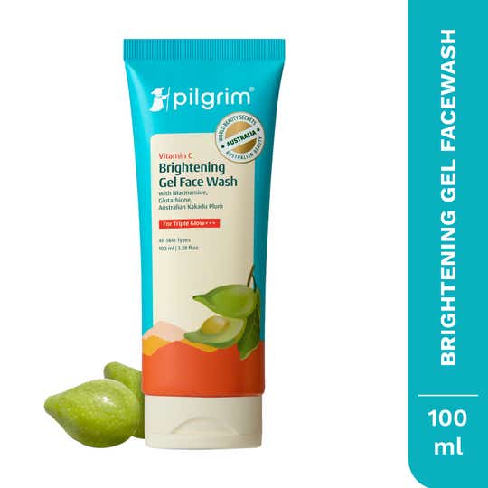 Pilgrim Vitamin C Gel Face Wash With Kakadu Plum & Lime Pearl (100ml)