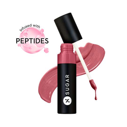SUGAR Cosmetics Partner In Shine Transferproof Lip Gloss - 03 Blush Brandy (3 ml)