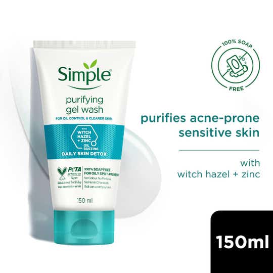 Simple Daily Skin Detox Purifying Facial Wash (150ml)