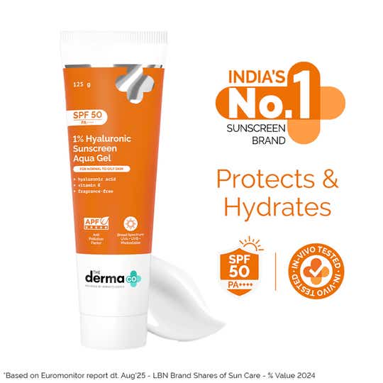 The Derma Co 1% Hyaluronic Sunscreen Aqua Gel (125 g)