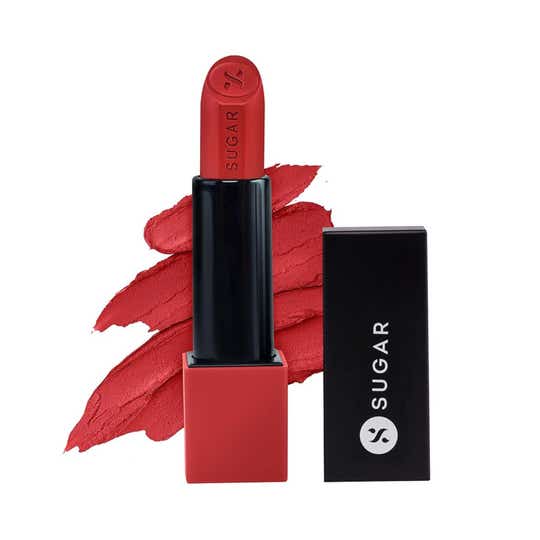 SUGAR Cosmetics Glide Peptide Serum Lipstick - 04 Cairo Crimson (4.2 g)