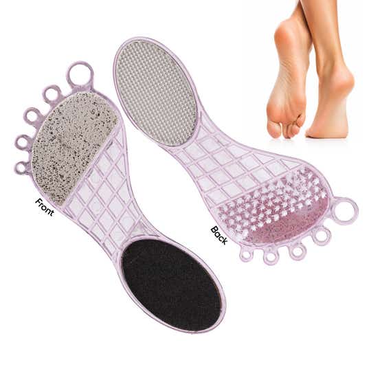 VEGA 4-in-1 Pedicure Foot Scrubber for Dead Skin Callus & Cracked Heels Removal (PD-02N)