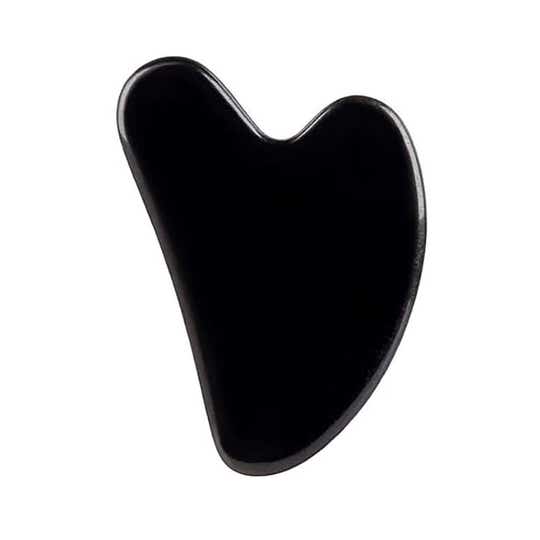 Bronson Professional Black Obsidian Gua Sha Face Massage Tool