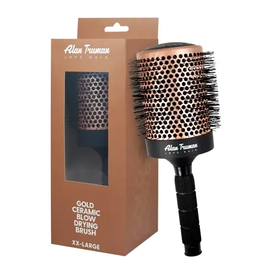 Alan Truman Gold Ceramic Blow-Drying Brush - XXLarge
