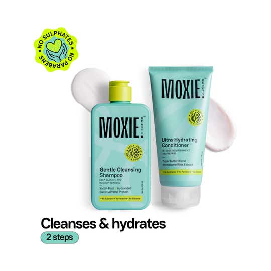 Moxie Beauty Rinse & Shine Duo - Shampoo & Conditioner for Dry and Frizzy Hair (2 Pcs)