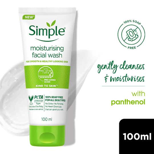 Simple Kind To Skin Moisturizing Facial Wash (100ml)