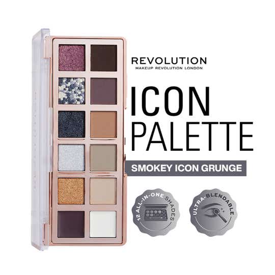 Makeup Revolution The Icon Palette - Smokey Icon Grunge (8.4 g)