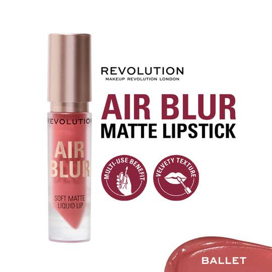 Makeup Revolution Air Blur Matte Liquid Lipstick - Ballet (3.5 ml)