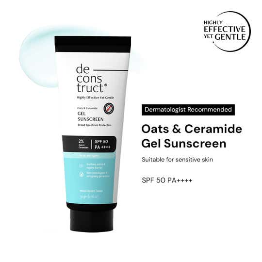 Deconstruct Oats & Ceramide Gel Sunscreen Spf 50 Pa++++ (50 g)