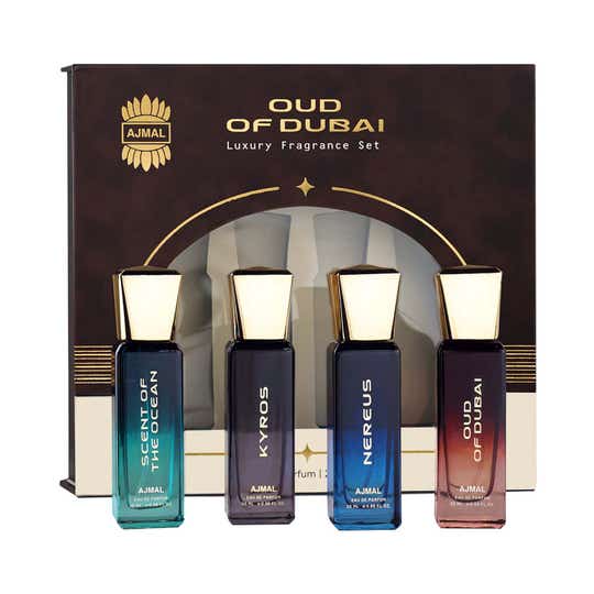 Ajmal Oud of Dubai EDP Perfume Gift Set (4 pcs)