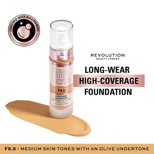 Makeup Revolution Irl Filter Longwear Foundation - F9.5 (23ml)