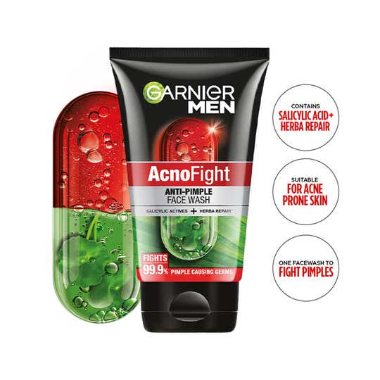 Garnier Men Acno Fight Anti-Pimple Face Wash (100g)
