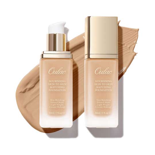 Oulac Nourishing Skin To Skin Matching Foundation - 07/Golden Sand (30 ml)